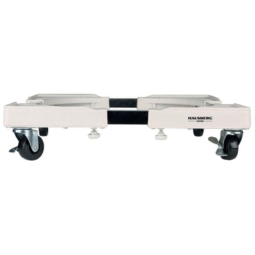 Suport pe roti reglabil pentru aragaz, masina spalat vase si frigider, Hausberg HB-H103R, dispozitiv franare roti