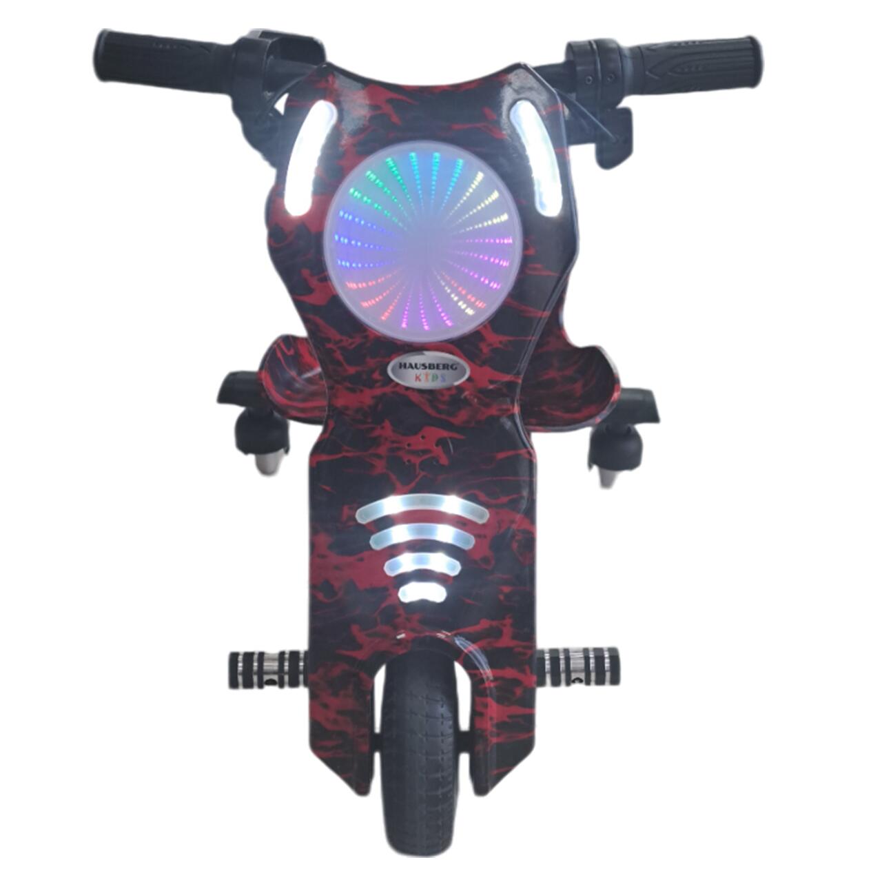 Tricicleta electrica drift pentru copii HAUSBERG HB-KD04RS,*Putere: motor 250-300W Bluetooth, 3 niveluri viteza, suspensie spate, autonomie 8-12 km, tip de incarcare 3h, accesorii