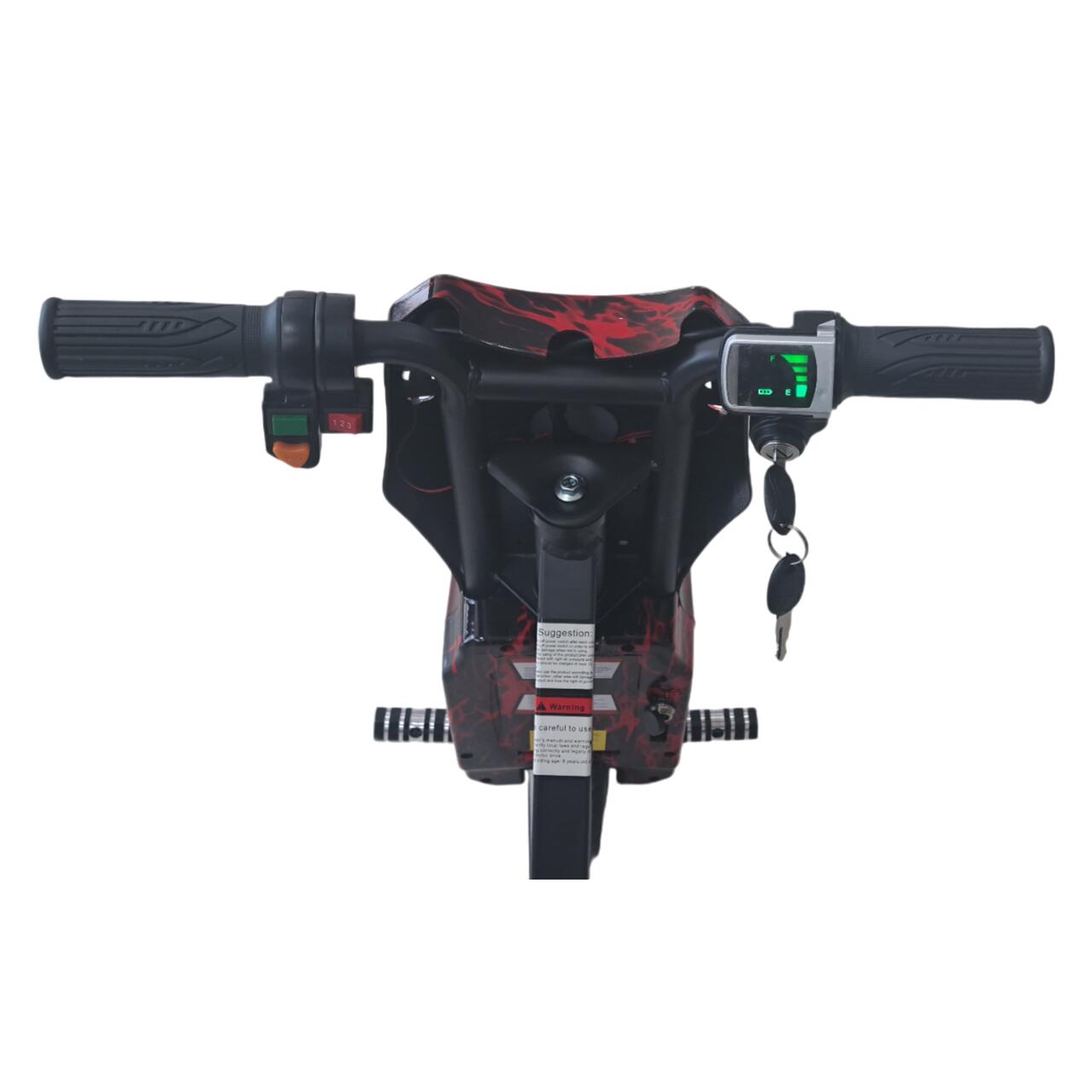 Tricicleta electrica drift pentru copii HAUSBERG HB-KD04RS,*Putere: motor 250-300W Bluetooth, 3 niveluri viteza, suspensie spate, autonomie 8-12 km, tip de incarcare 3h, accesorii