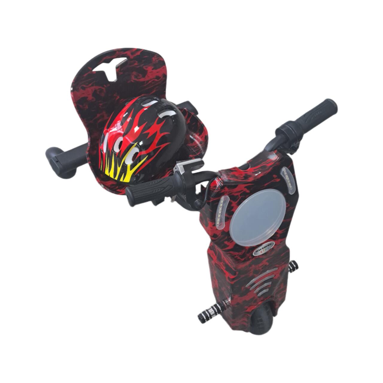 Tricicleta electrica drift pentru copii HAUSBERG HB-KD04RS,*Putere: motor 250-300W Bluetooth, 3 niveluri viteza, suspensie spate, autonomie 8-12 km, tip de incarcare 3h, accesorii