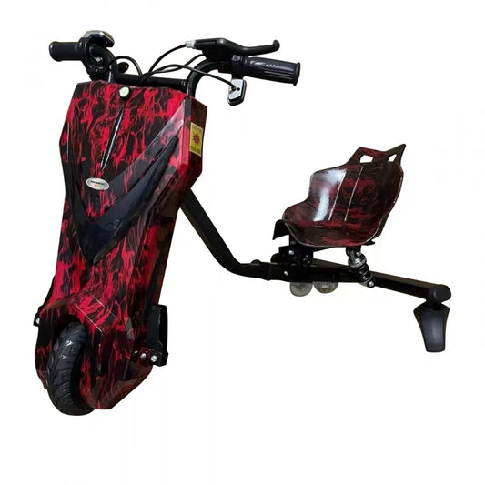 Tricicleta electrica drift Hausberg HB-KD05BL, 8 inch, motor 250-300W, 3 viteze, autonomie 10-15 km, viteza 15 km/h