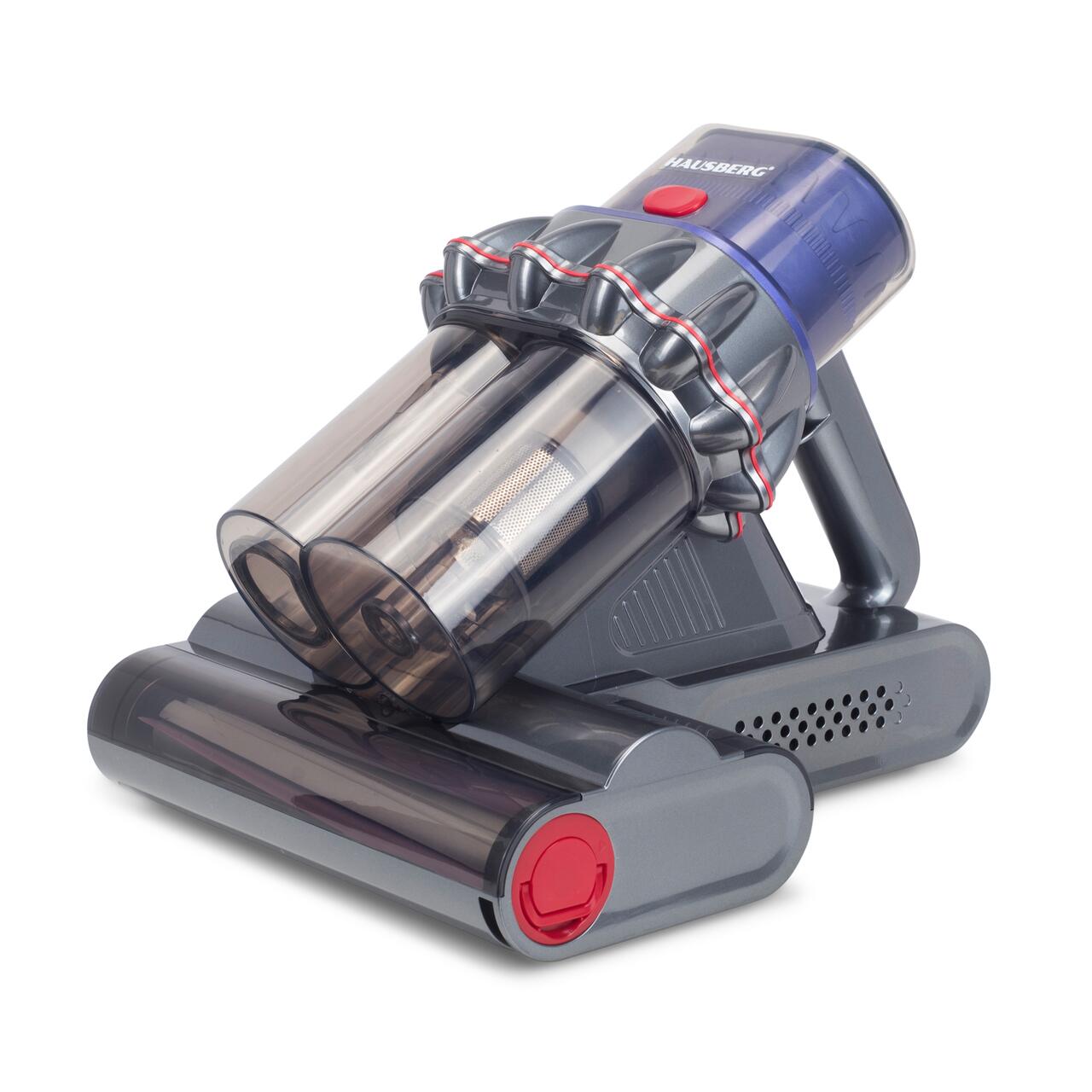 Aspirator UV antiacarieni cu afisaj digital multifunctional HAUSBERG HB-2022MV, 400-600W, sterilizare UV, ioni negativi, purificare cu ultrasunete, Mov-Gri