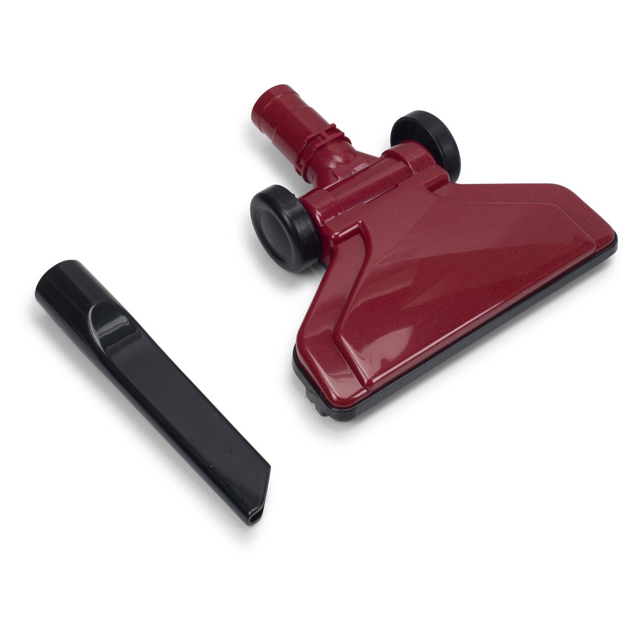 Aspirator vertical 2 in 1 HAUSBERG HB-2025RS, fara sac, aspirare uscata, filtru Hepa, 0.5 L, 600W, Rosu