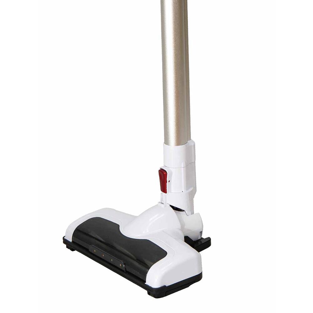 Aspirator vertical Hausberg HB-2027, putere 220W, fara sac, capacitate 0.25 l, filtre lavabile, 2 viteze, perie rotativa, timp de lucru 20-40 min, Alb