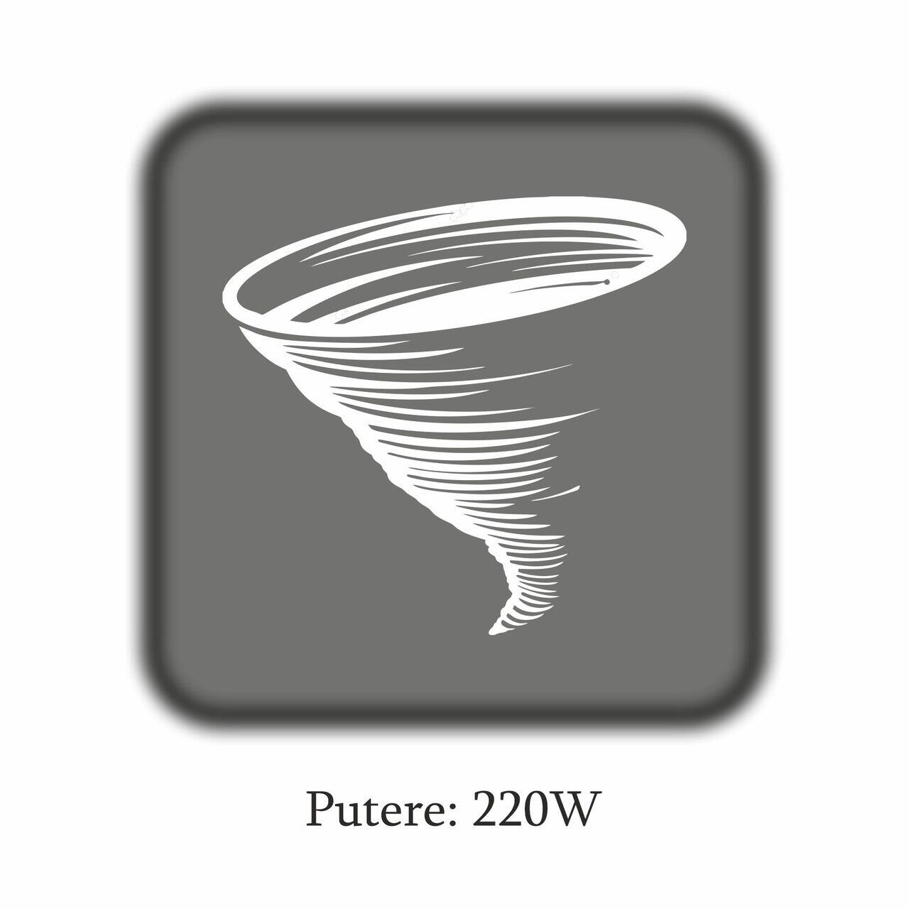 Aspirator vertical Hausberg HB-2027, putere 220W, fara sac, capacitate 0.25 l, filtre lavabile, 2 viteze, perie rotativa, timp de lucru 20-40 min, Alb