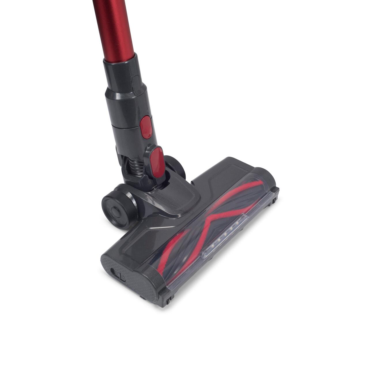 Aspirator vertical 2in1 HAUSBERG HB-2033GR, 900W, 0.7L, Rosu-Gri