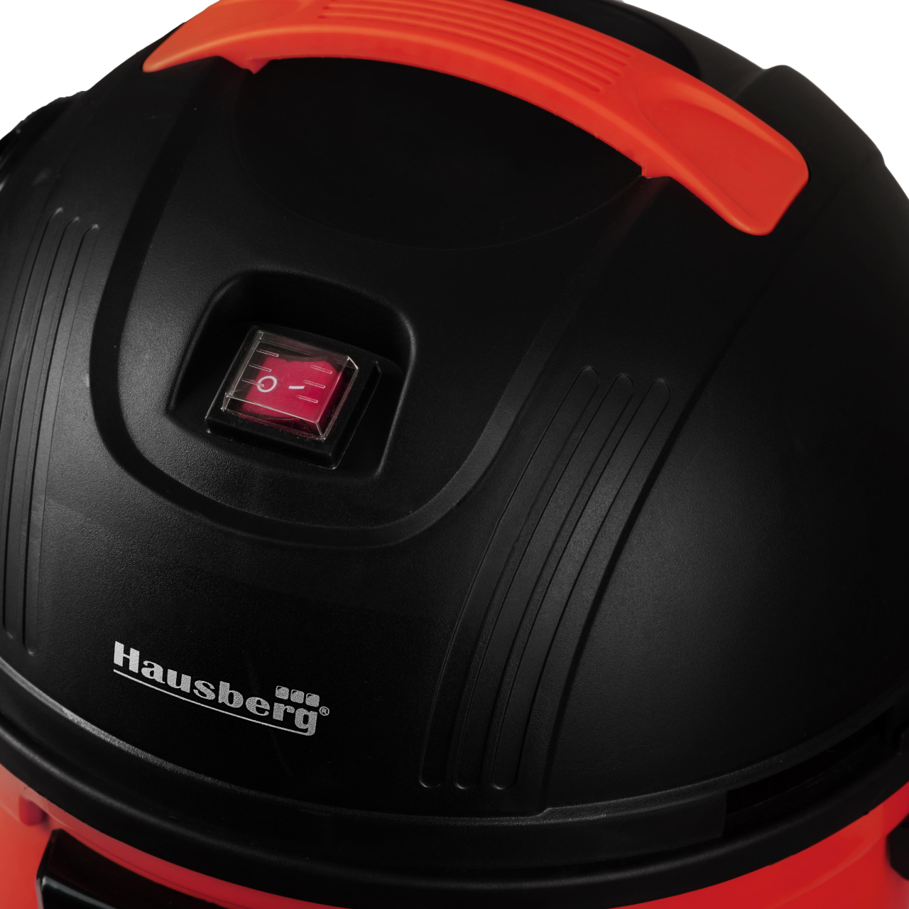 Aspirator multifunctional Hausberg HB-2095RZ, aspirare umeda si uscata, 1200 W, capacitate mare 15 L, filtru HEPA, Rosu-Negru