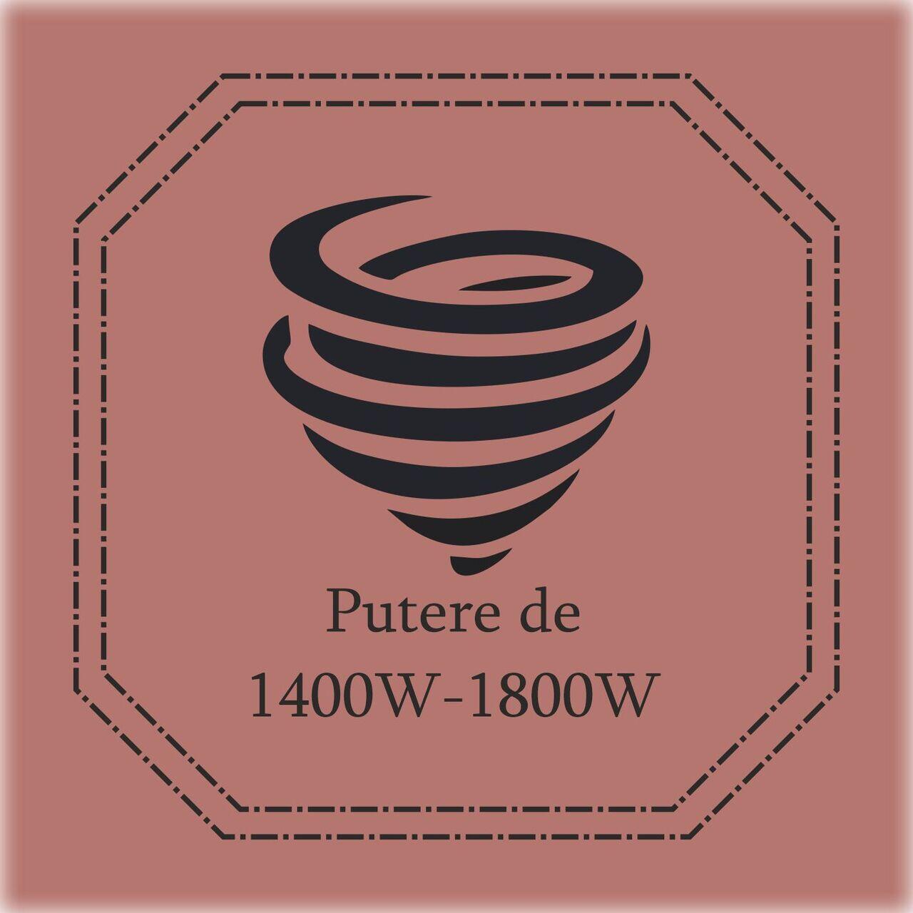 Aspirator fara sac HAUSBERG HB-2823AU, 1400-1800W, multiciclon, aspirare uscata, capacitate 2.5 litri, filtru HEPA, control viteza, derulator automat cablu, Auriu-Negru