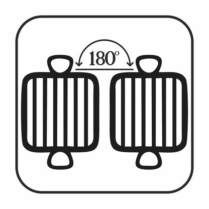 Aparat electric pentru pizza si grill HAUSBERG HB-3565, 1400-1700W, Placa deincalzire cu doua laturi, Termostat, Bachelina