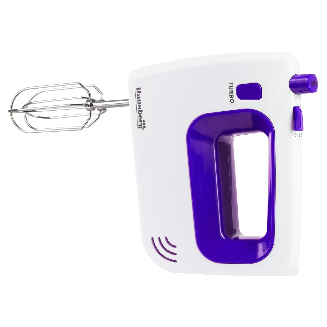 Mixer de mana HAUSBERG HB-4120MV, 300W, 5 viteze + turbo, accesorii incluse, Mov