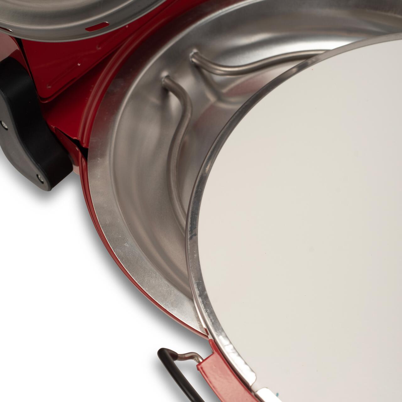 Cuptor special pentru pizza XL HAUSBERG HB-675RS cu suprafata de coacere din piatra, termoregulator pana la 405° C, Rosu