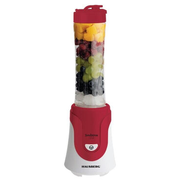 Blender smoothie HAUSBERG HB-7676RS, multifunctional, 300W, cu recipient 600ml, Rosu
