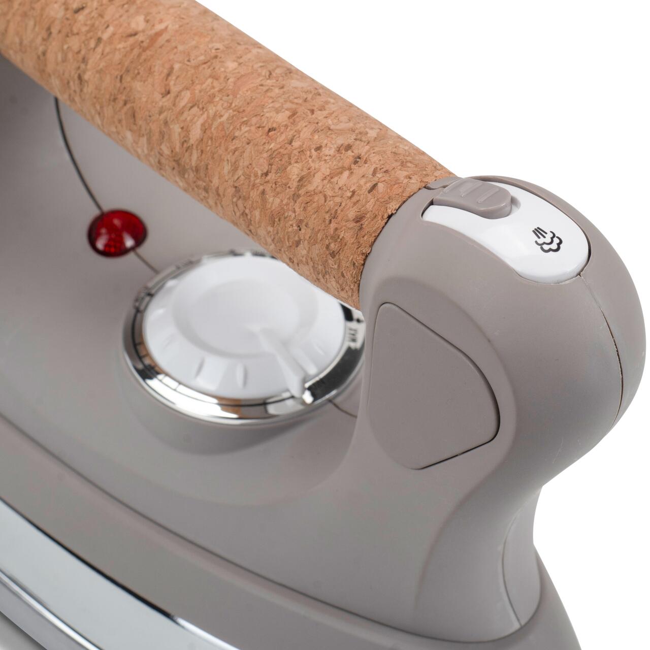 Statie de calcat cu abur HAUSBERG HB-7927RST, 2000-2400W, 60g/min, 0.5l, Termostat, Presiune 6 bar, Incalzire dubla, Rustic