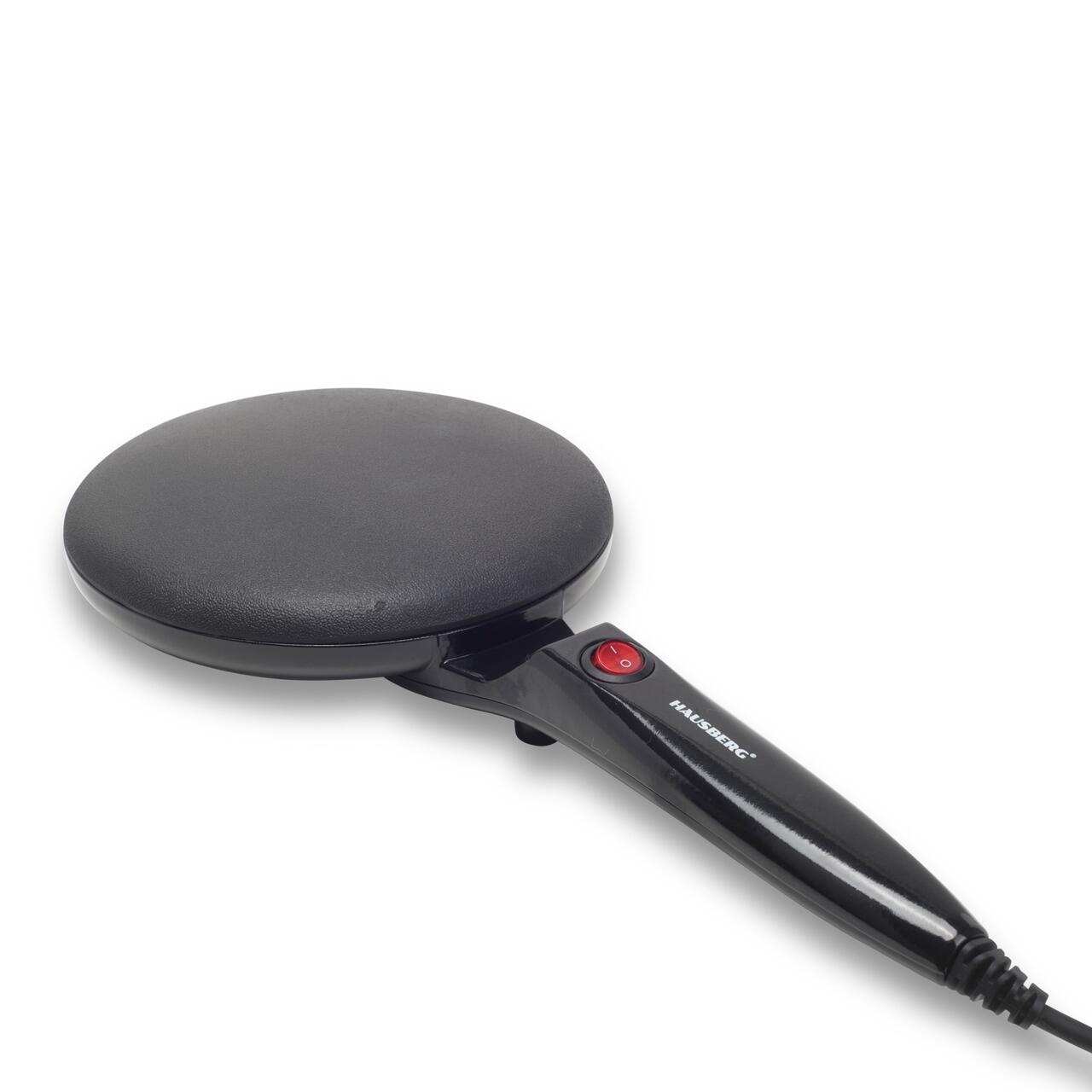 Plita pentru clatite Hausberg HB-9910NG, design compact, suprafata antiaderenta, negru