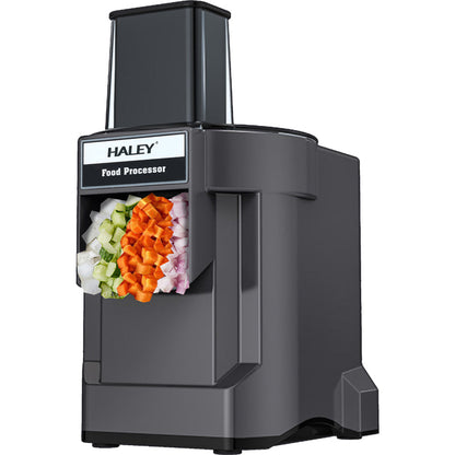 Tocător Electric Comercial HALEY HY-1321 600W – Feliator Legume, 17 Căni, Accesorii Incluse