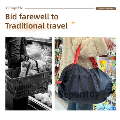 Sacoșă Pliabilă Reutilizabilă Impermeabilă pentru Cumpărături, 20 kg