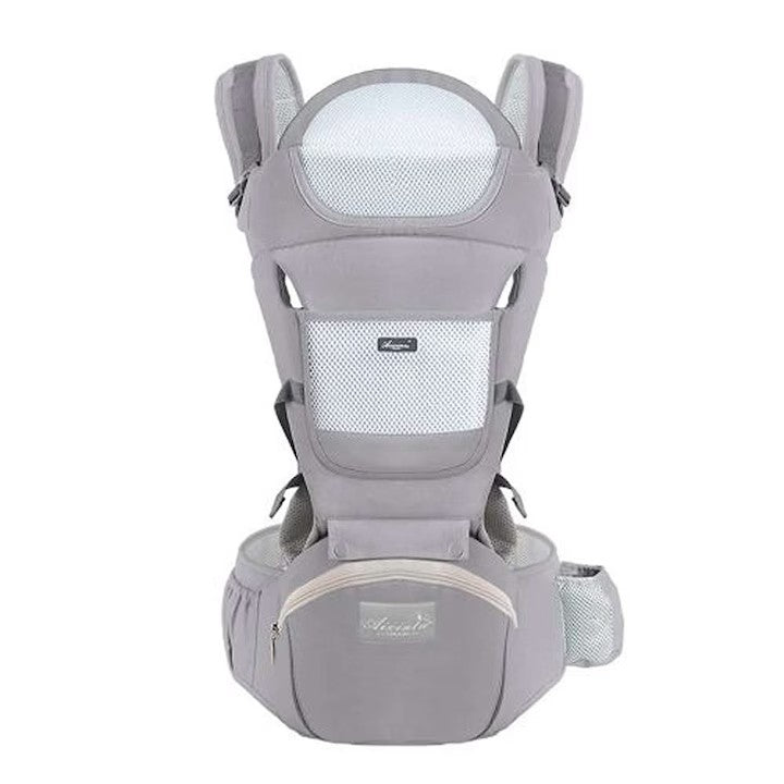 Marsupiu Multifunctional pentru bebelusi cu suport lombar, At Performance, Bumbac, 9 in 1, Varsta 0-36 luni