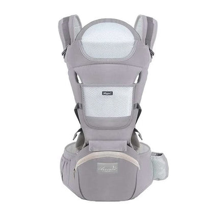 Marsupiu Multifunctional pentru bebelusi cu suport lombar, At Performance, Bumbac, 9 in 1, Varsta 0-36 luni