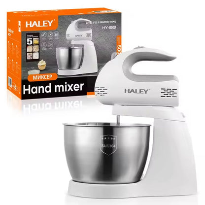 Mixer cu bol HALEY HY-1661 500W, bol inox 3L