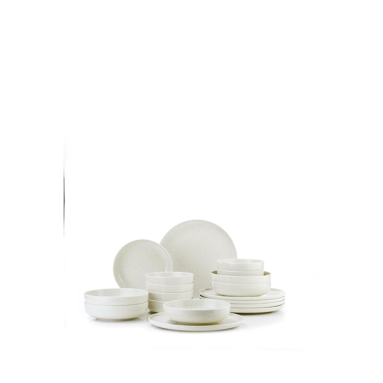 Serviciu de masă Moderna Matte, 18 piese, scorțișoară