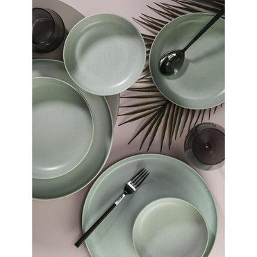 Serviciu de masă Moderna Colore Matte, 24 piese, verde mat