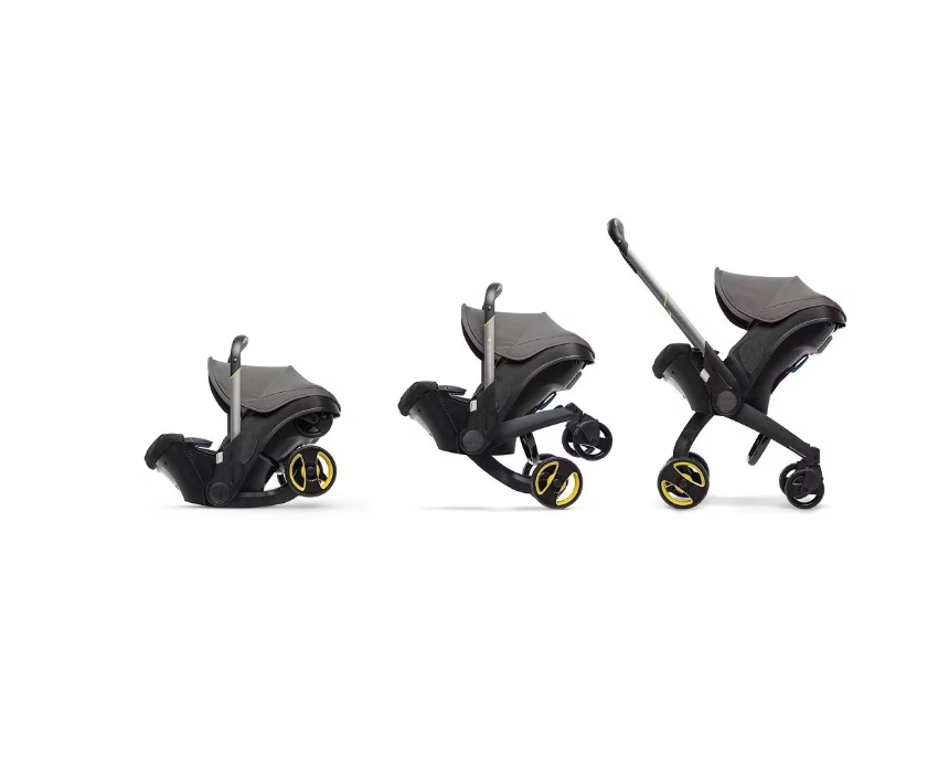 Cărucior 2 în 1 cu Scaun Auto, 0-13 kg, 0-18 luni, Gri