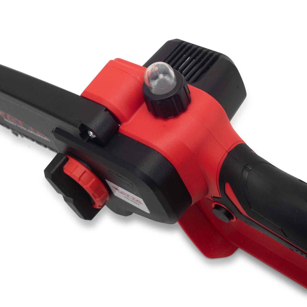 Mini drujba TATTA TD-5300, fierastrau electric cu acumulator 6”, 21V, portabila, teiere lemn, compacta