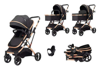 Cărucior 2 în 1 – Pliabil, Reversibil, 0-36 Luni, max. 15 kg