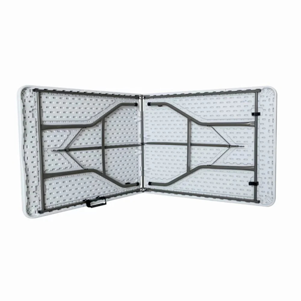 Masa plianta dreptunghiulara politilena, AT PERFORMANCE®, sigurante speciale, cadru din otel, maner transport, sustine 100 kg, 180 x 72 x 70 cm