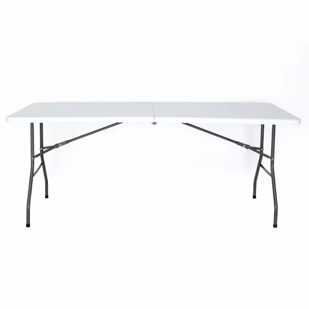 Masa plianta dreptunghiulara politilena, AT PERFORMANCE®, sigurante speciale, cadru din otel, maner transport, sustine 100 kg, 180 x 72 x 70 cm
