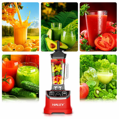 Blender Profesional HALEY HY-2705, 4800W, Cană 2.5L, 15 Viteze + Pulse, Lame Inox