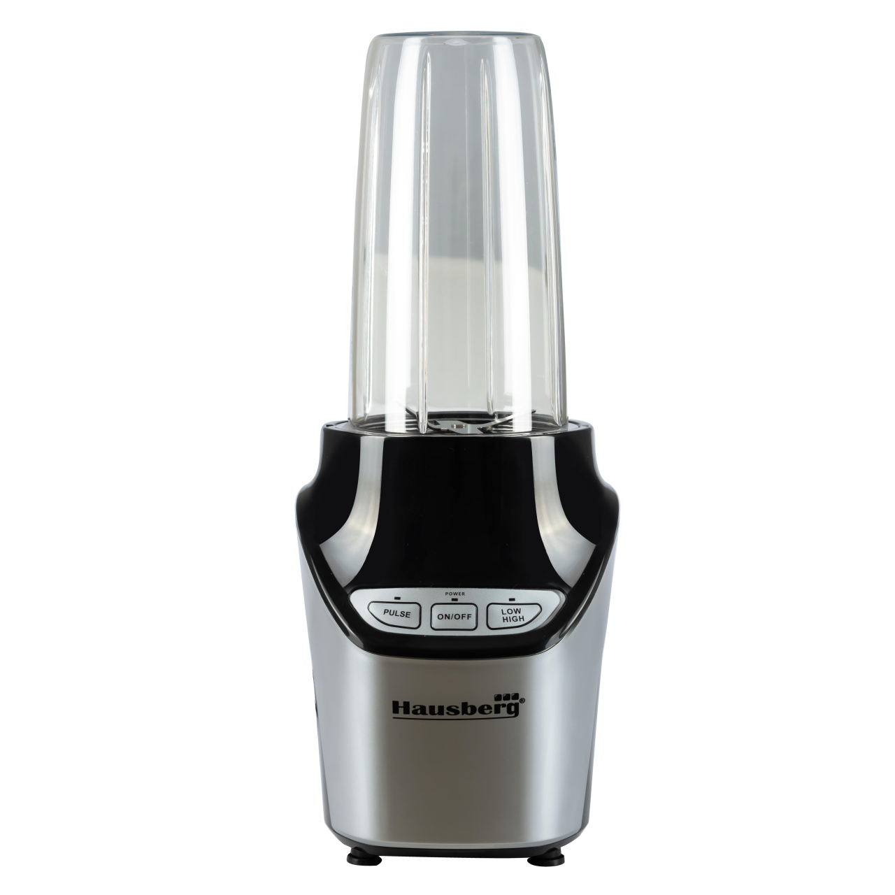 Blender 2 in 1 , putere 1000W, Hausberg HB7705NG, Nutrition Extractor,8 piese, Negru