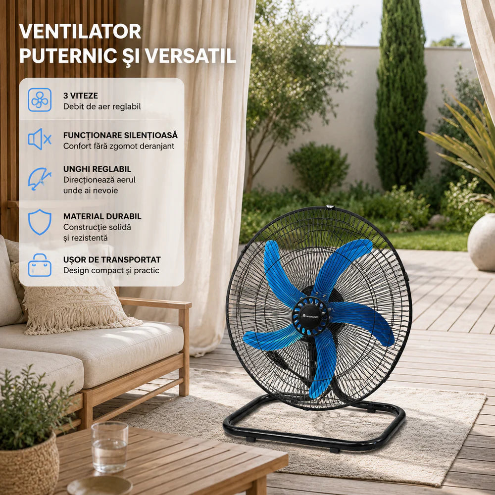 At Performance Vezi toate produsele Ventilator 3 în 1 AT PERFORMANCE® AT-2055, 65W, 18 Inch, Podea, Perete și Picior, 3 Viteze, Oscilație, Reglabil pe Înălțime