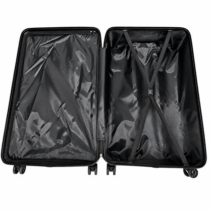 Set 3 Valize Voiaj ABS – Mare 73 cm, Medie 65 cm, Cabină 55 cm | Roți 360°, Mâner Telescopic