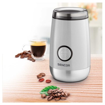 Râșniță Electrică de Cafea Sencor SCG 2052WH – 150 W, 60 g, Alb