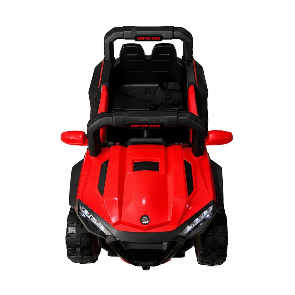 Mașină Electrică KIDOO 4x4 pentru Copii 12V – Telecomandă 2.4G, 2 Motoare, Faruri LED, MP3