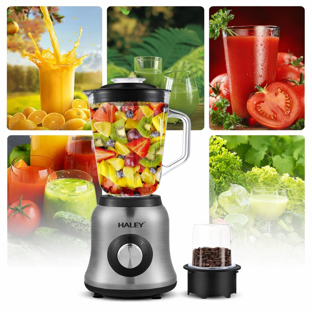 Blender HALEY HY-2941, 1000W, cană din sticlă 1,5L, imagine 3