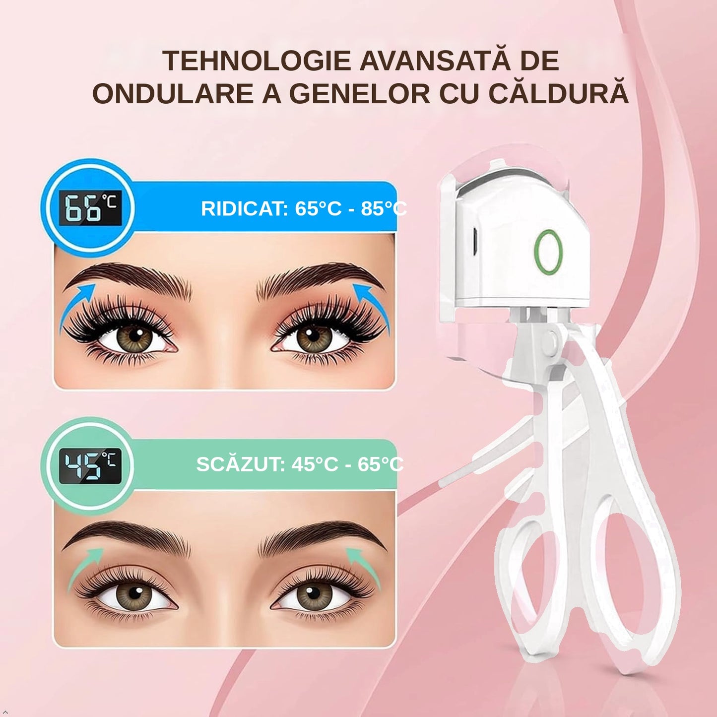 Ondulator de Gene Electric cu Încălzire, Reîncărcabil USB