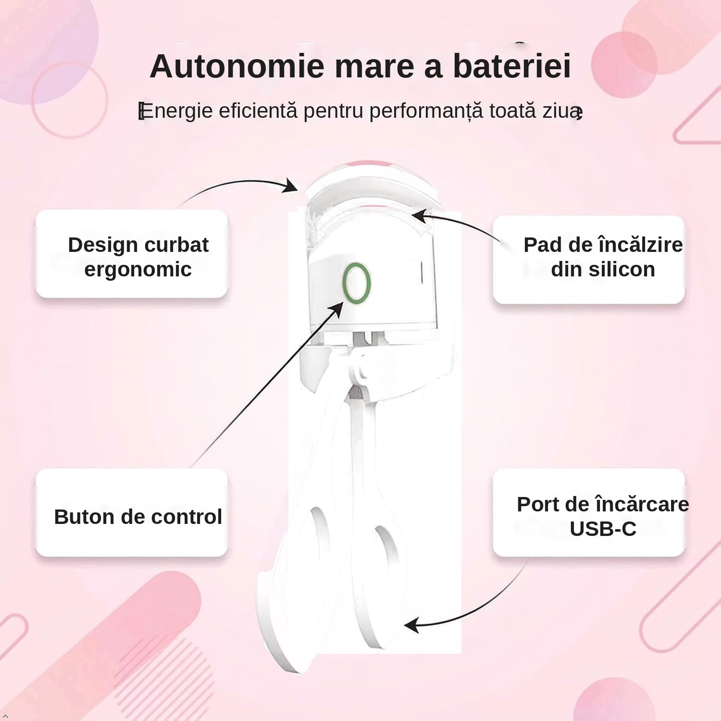 Ondulator de Gene Electric cu Încălzire, Reîncărcabil USB