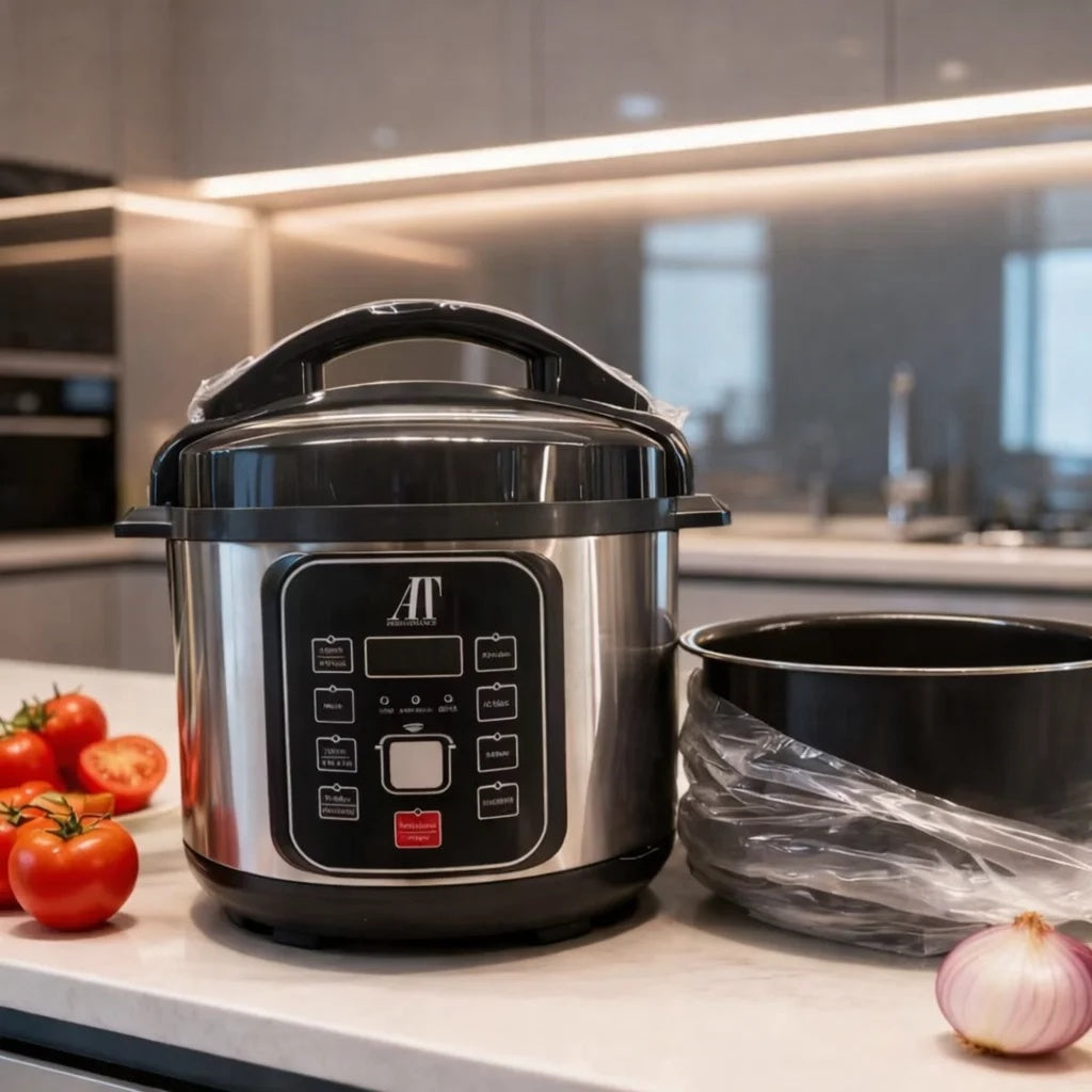 Oală Electrică Sub Presiune 6L – 1200W, Multifuncțională, Gătire Rapidă și Ușoară