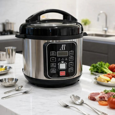 Oală Electrică Sub Presiune 6L – 1200W, Multifuncțională, Gătire Rapidă și Ușoară