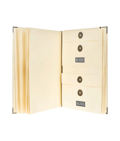 Organizator documente familie, 10 buzunare A4, cu 48 de etichete incluse