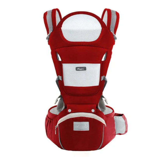 Marsupiu Multifunctional pentru bebelusi cu suport lombar, At Performance, Bumbac, 9 in 1, Varsta 0-36 luni