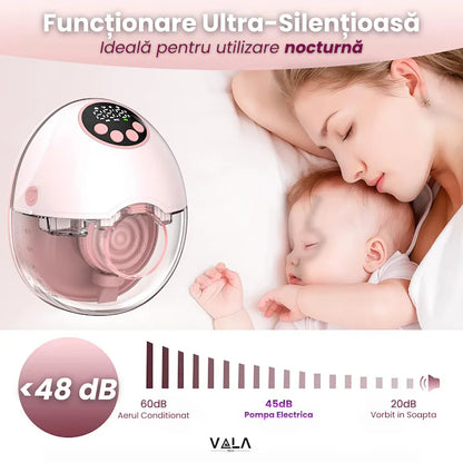 Pompă de Sân Electrică Wireless, 4 Moduri, 12 Niveluri, Fără Tuburi