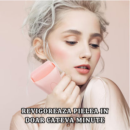 Ice Roller pentru Față și Ochi, Masaj Facial cu Efect de Răcire pentru Reducerea Aspectului Umflat și a Cearcănelor