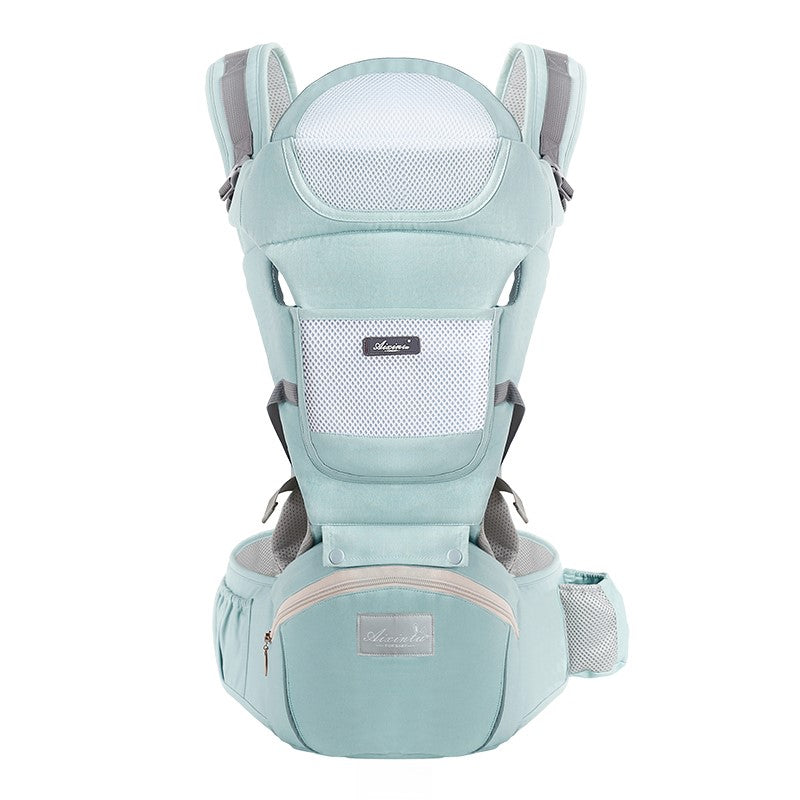 Marsupiu Multifunctional pentru bebelusi cu suport lombar, At Performance, Bumbac, 9 in 1, Varsta 0-36 luni