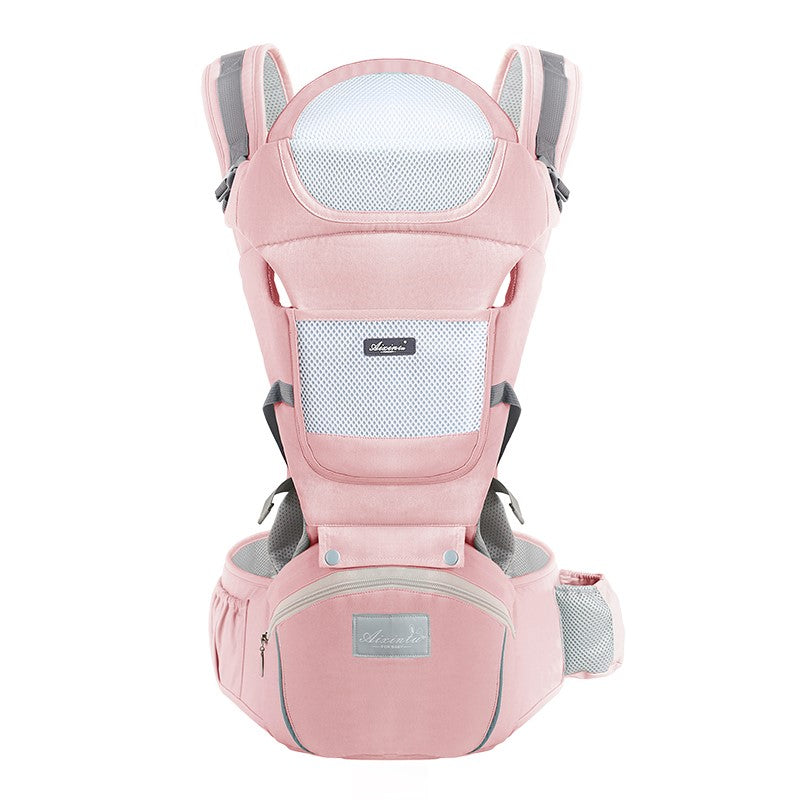 Marsupiu Multifunctional pentru bebelusi cu suport lombar, At Performance, Bumbac, 9 in 1, Varsta 0-36 luni