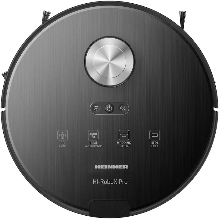 Robot aspirator HEINNER HI-RoboX PRO+ HRVC-MAI52BK, Rezervoare praf si apa 0.23/0.24 l,