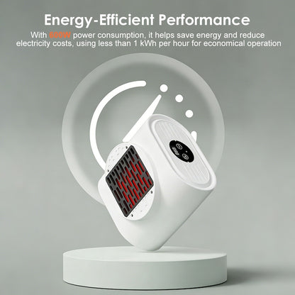 Uscător de Haine Portabil 3 în 1 – 600W, Aer Cald 360°, Temporizator 480 min, Telecomandă