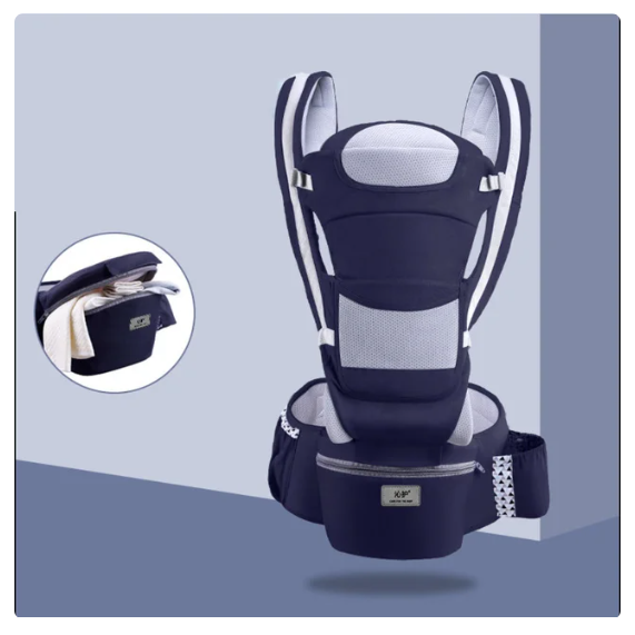 Marsupiu Multifunctional pentru bebelusi cu suport lombar, At Performance, Bumbac, 9 in 1, Varsta 0-36 luni